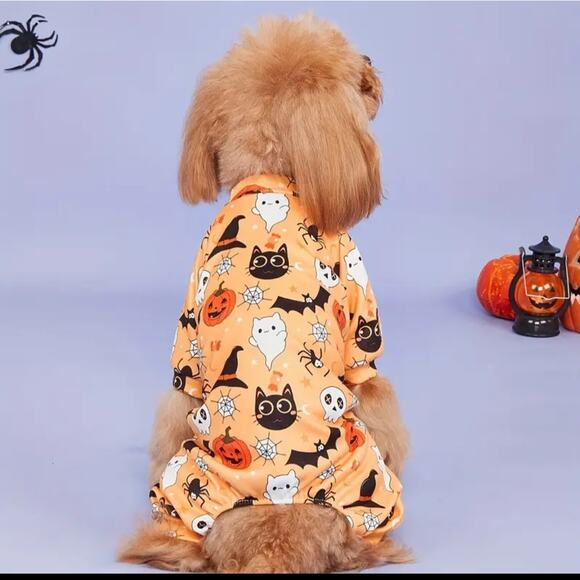 Halloween Medium Size Dog One-Piece T-Shirt Lounger XL NWT - Picture 2 of 7
